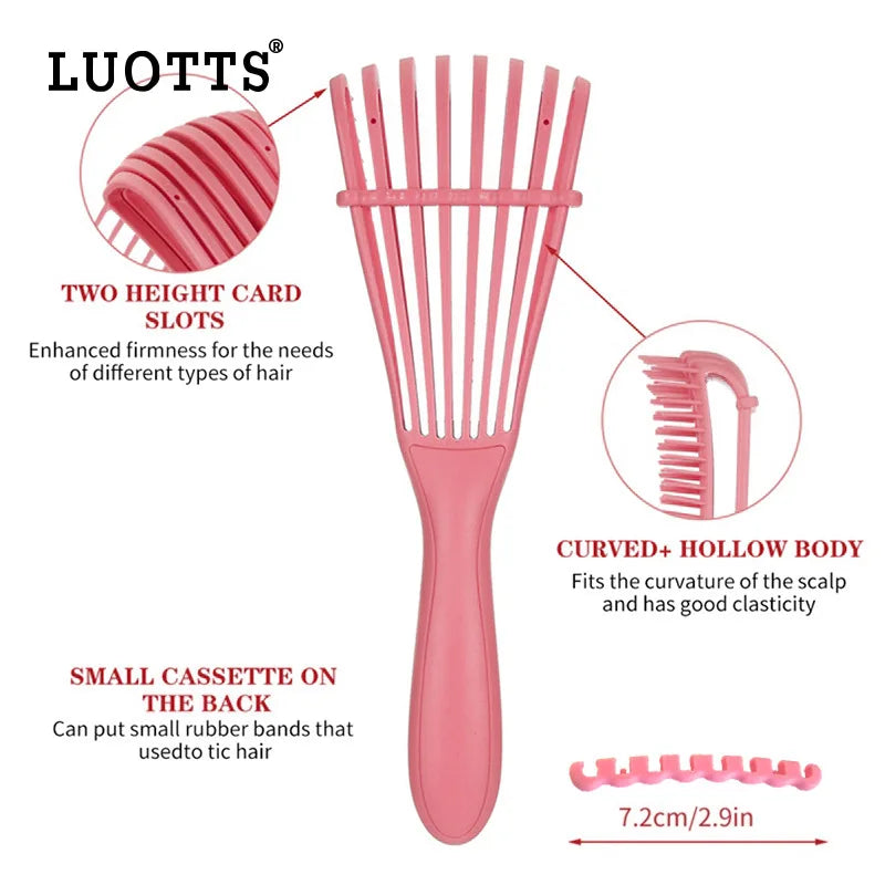 Octopus Comb Ladies Shampoo Shun Hair Hairdressing Big Bend Straight Qme