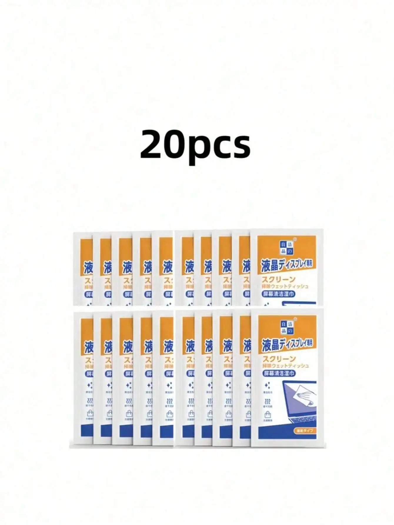 Large Disposable Screen Cleaning Wipes Glasses Lens Cloth Soft Qme 20pcs