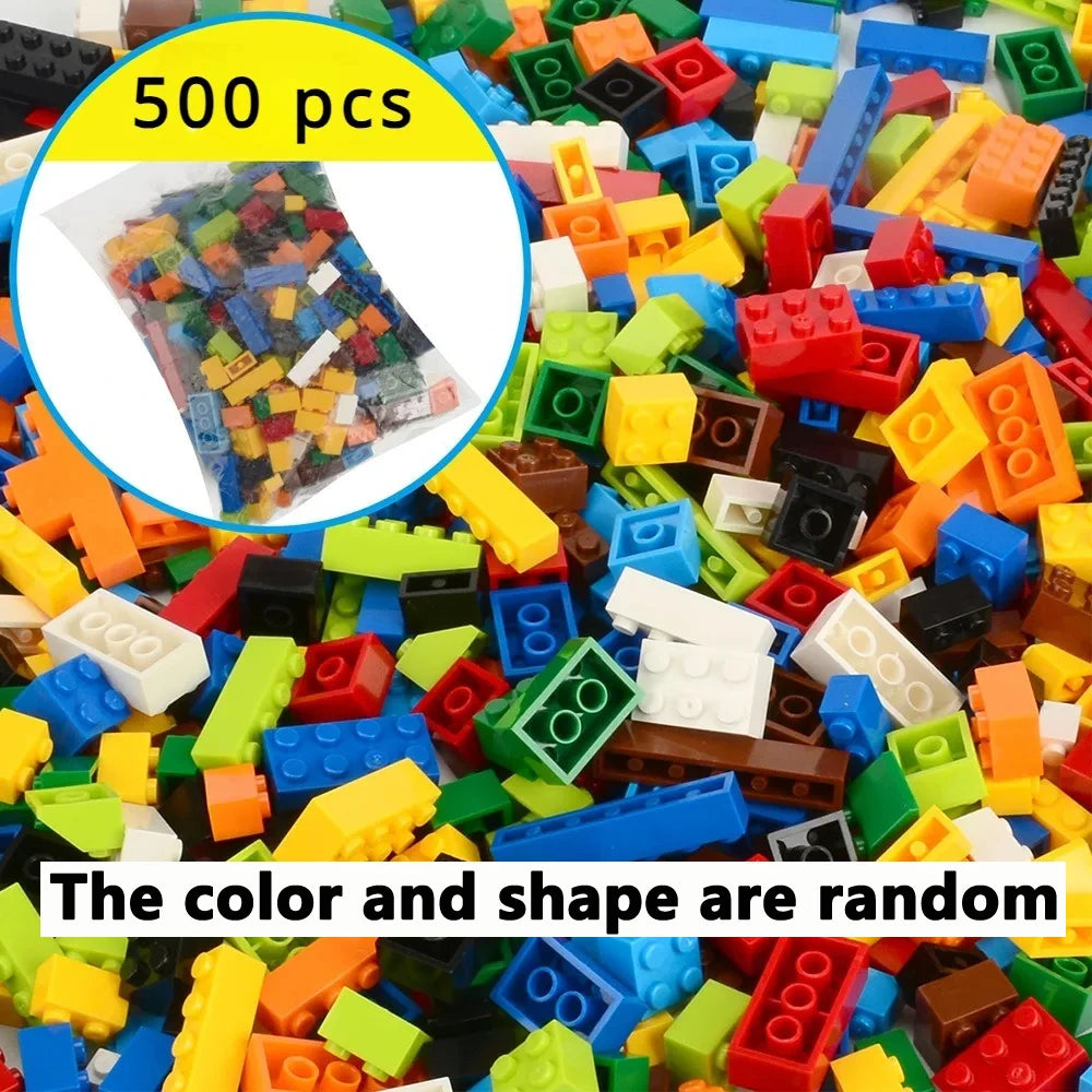 Random DIY Creative Building Blocks Bulk Set Urban Classic Building Blocks Assembled Birthday Gift Children's Educational Toys Qme Opp bag 2