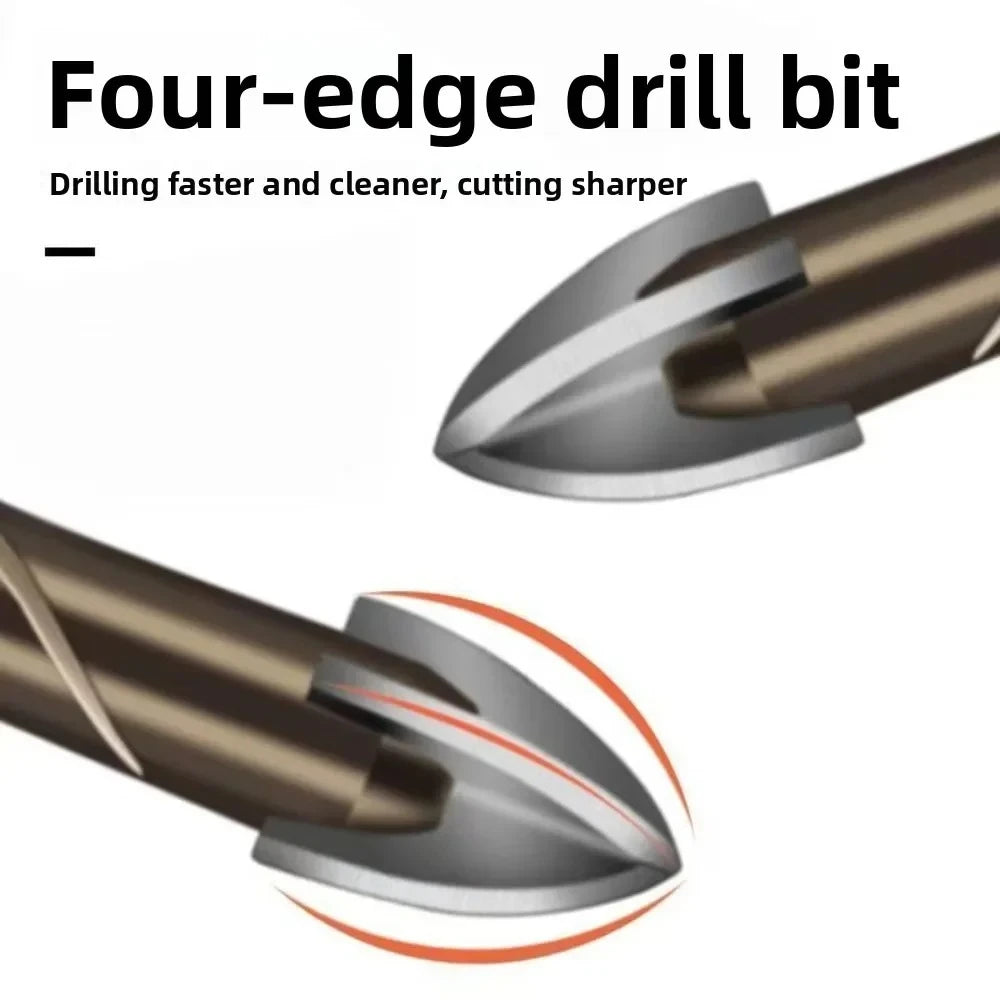 Hard Metal Hex-Shank Drill Bit Sets Tungsten Carbide Hole Cutter Tool For Wall Brick Glass Tile 3mm-12mm Qme