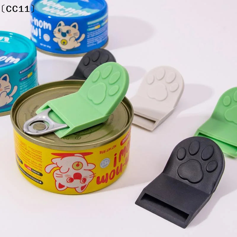 Cat Shape Pet Can Opener Portable Manual Wet Food Cans Jars Easy Ring Qme