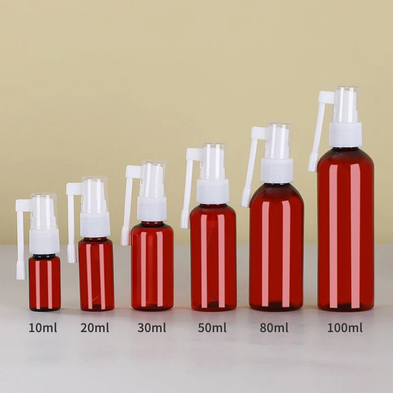 10- PET Spray Bottle Elephant Trunk Nasal Cosmetic Jars Pot Sample Qme