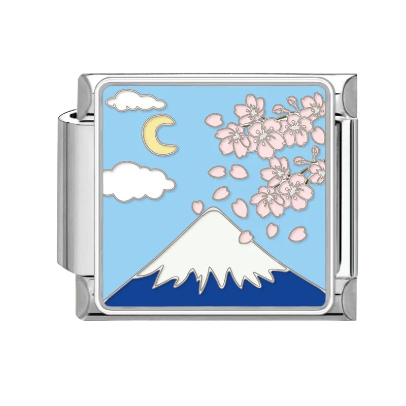 Drop Shipping 2026 Romantic Dreamy Moon Flower Sea Italian Charm