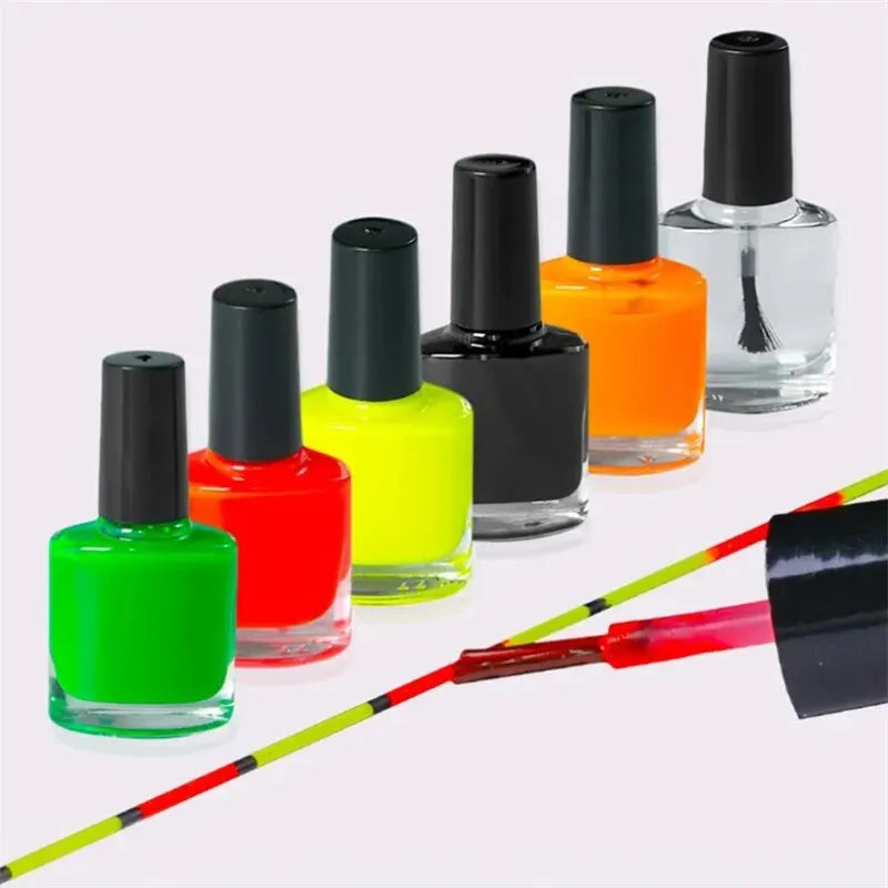 15ML Fluorescent Paint For DIY Floats Tail Painting Visible Fishing Float Tip Fast Dry Paint Buoy Tail Repairing Tool Qme