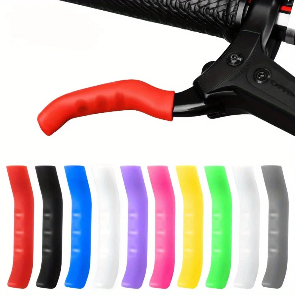 Bicycle Brake Lever Cover, Silicone Brake Lever Handle Protector, Anti Slip Brake Handle Protective Cover, Suitable for Bicycles Qme