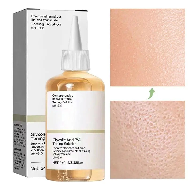 Glycolic Acid 7 Toning Solution Toner Acne Removal Lighten Marks Face Qme