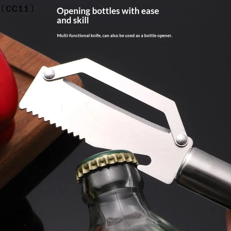 Stainless Steel Cutter Peeler Quick Safe Fruit Peeling Pit Removal Qme