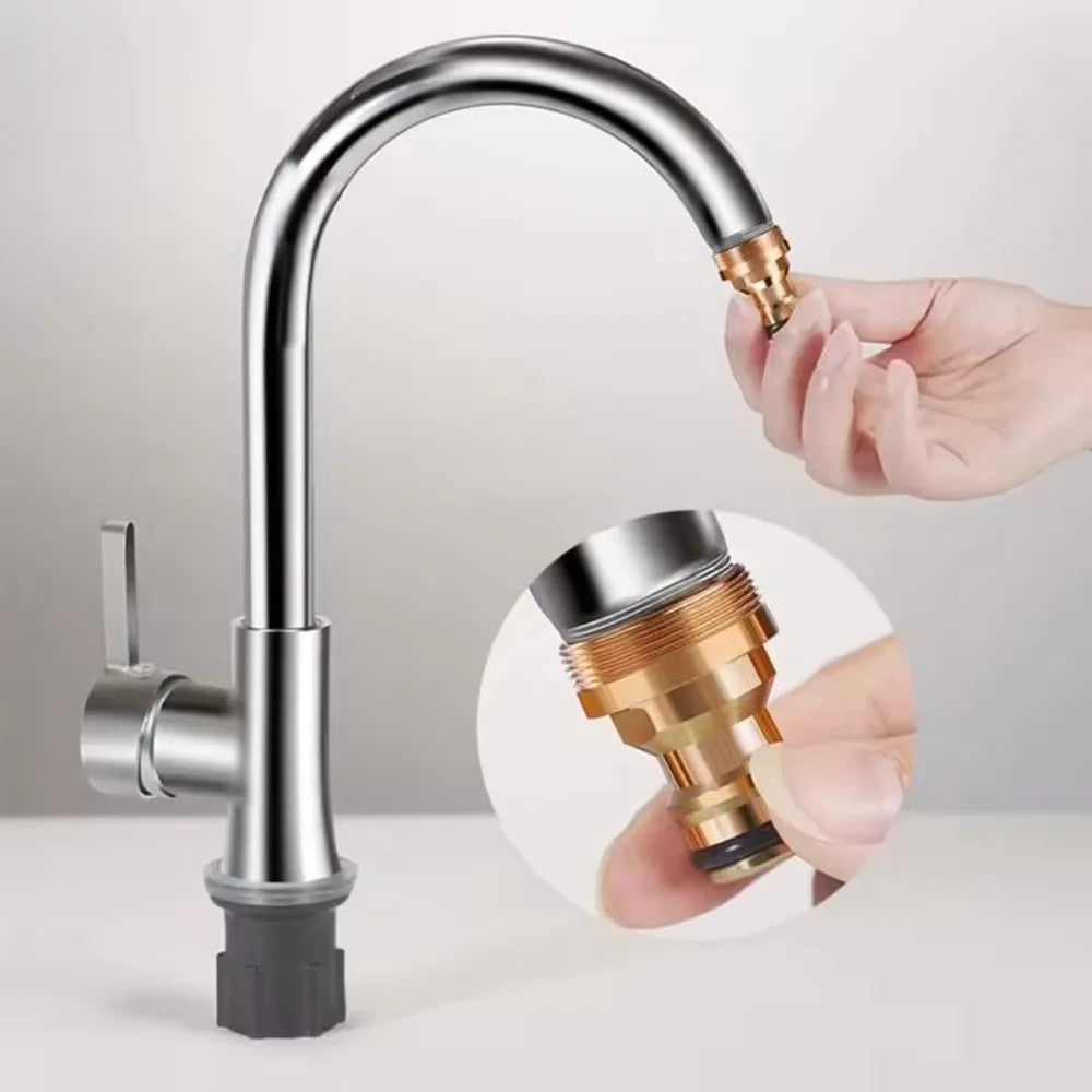 1/2Pcs Universal Kitchen Faucet Adapter M22 M24 Thread Hose Water Tube Adaptor Garden Quick Connector Garden Watering Toolss Qme