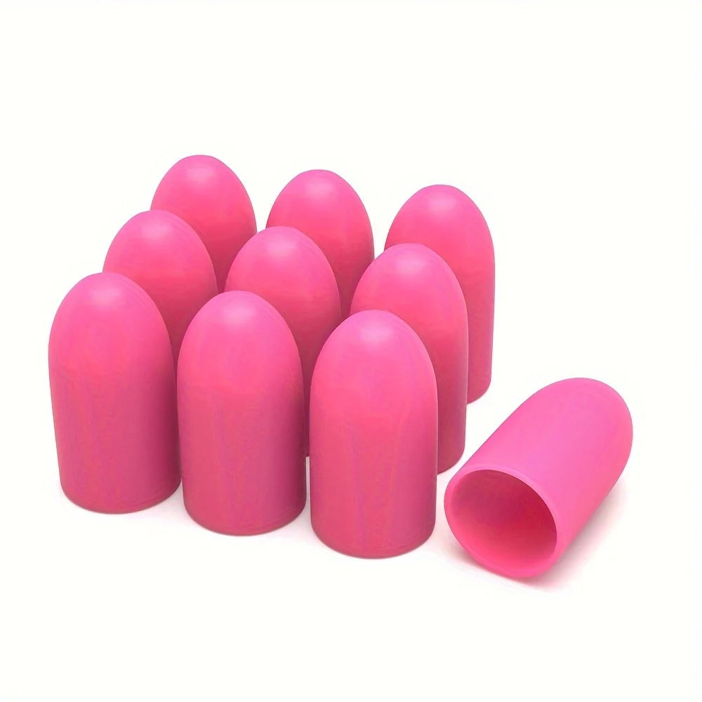 Silicone Finger Guards for Crafting, Guitar Playing, Anti-Slip Finger Protectors Qme 10pcs