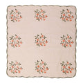 Elegant Ethnic Plum Blossom Scarf Thin Lace Square Headkercheif Hijab Qme Coffee