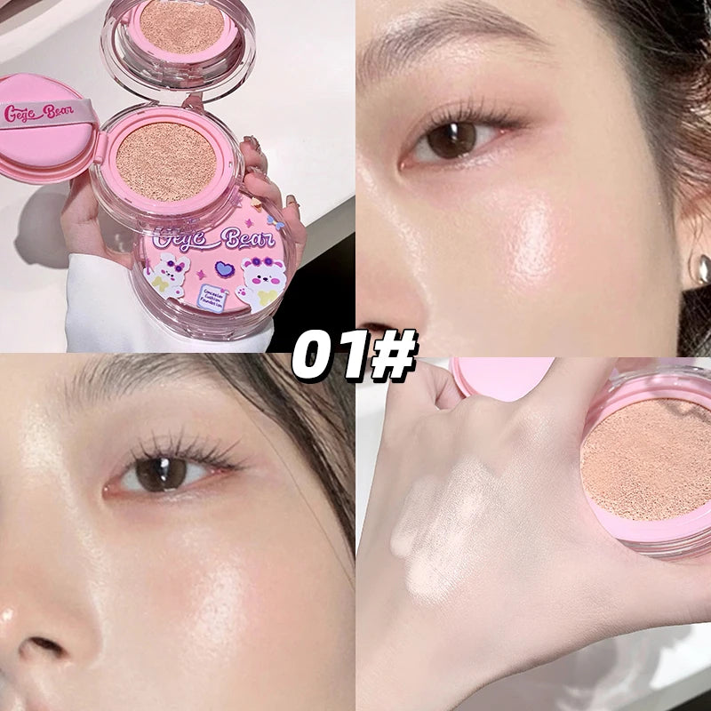 Gege Bear Clear Air Cushion Cream Natural Hydrating Long-lasting Qme GX2060-1
