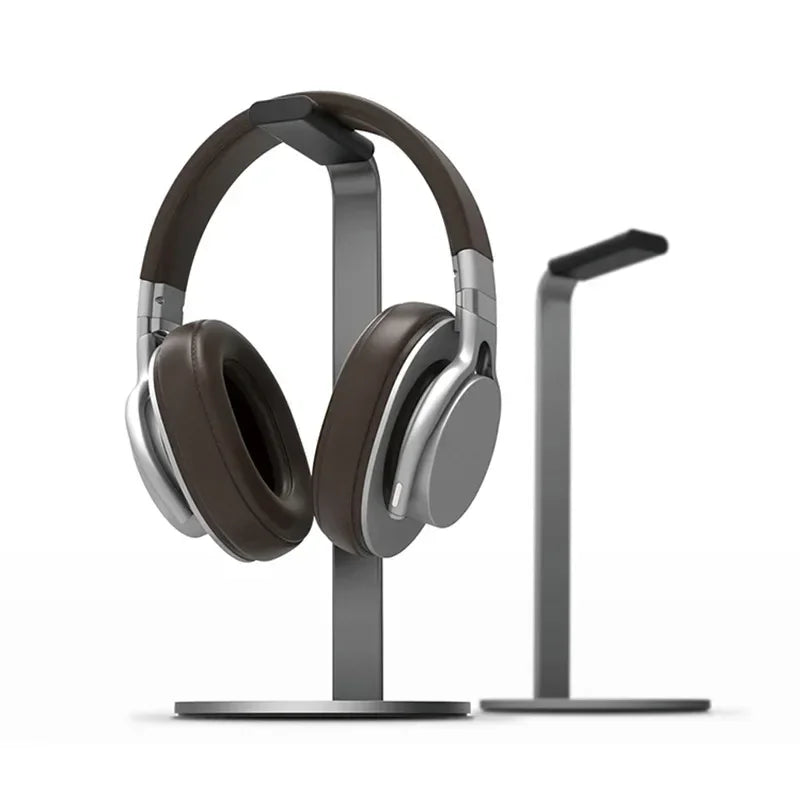 Universal Metal Holder for Desk Display & Storage, Aluminum H - Shape Headphone Stand Qme Dark Gray