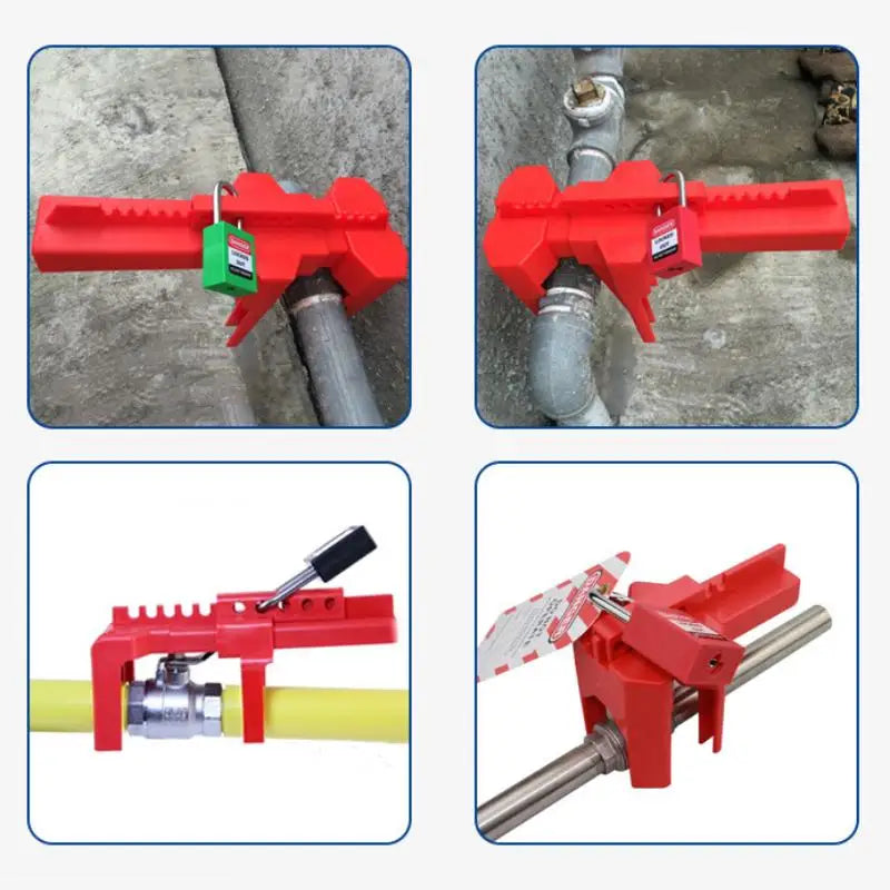 DN8-DN50 Adjustable Ball Valve Lockout Prinzing Tap Water Pipeline Valve Ball Valve Handle Open Isolation Safety Lock Devices. Qme