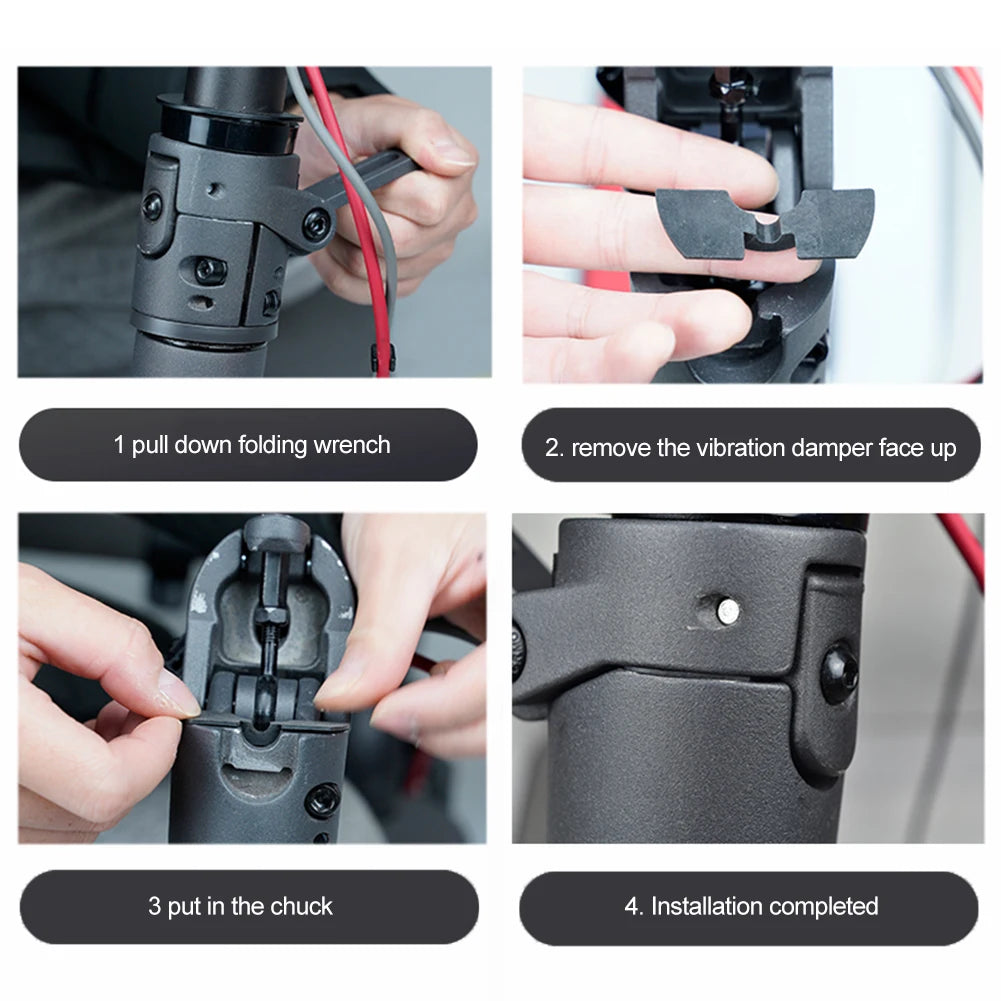 3Pcs Front Fork Shake Pad Wear Resist Rubber Vibration Damper Electric Bike Shock Absorber Pad for Xiaomi M365 Qme