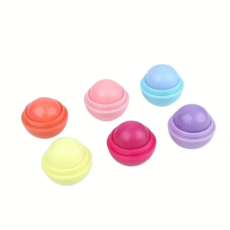 Cute Ball Shaped Lip Balm Hydrating Soothing Long-lasting Plumper Qme