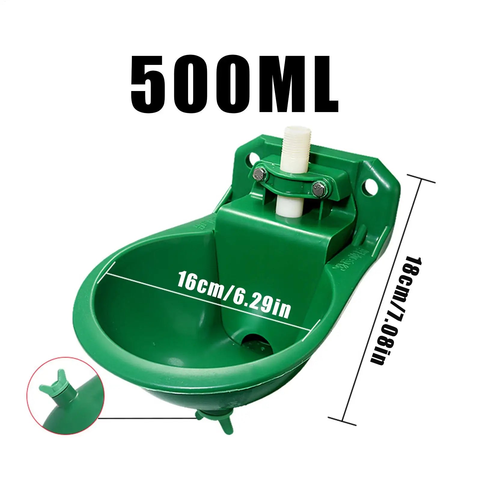 Goat Water Trough Horse Waterer Fountain Drinker Container Tank Farm Qme