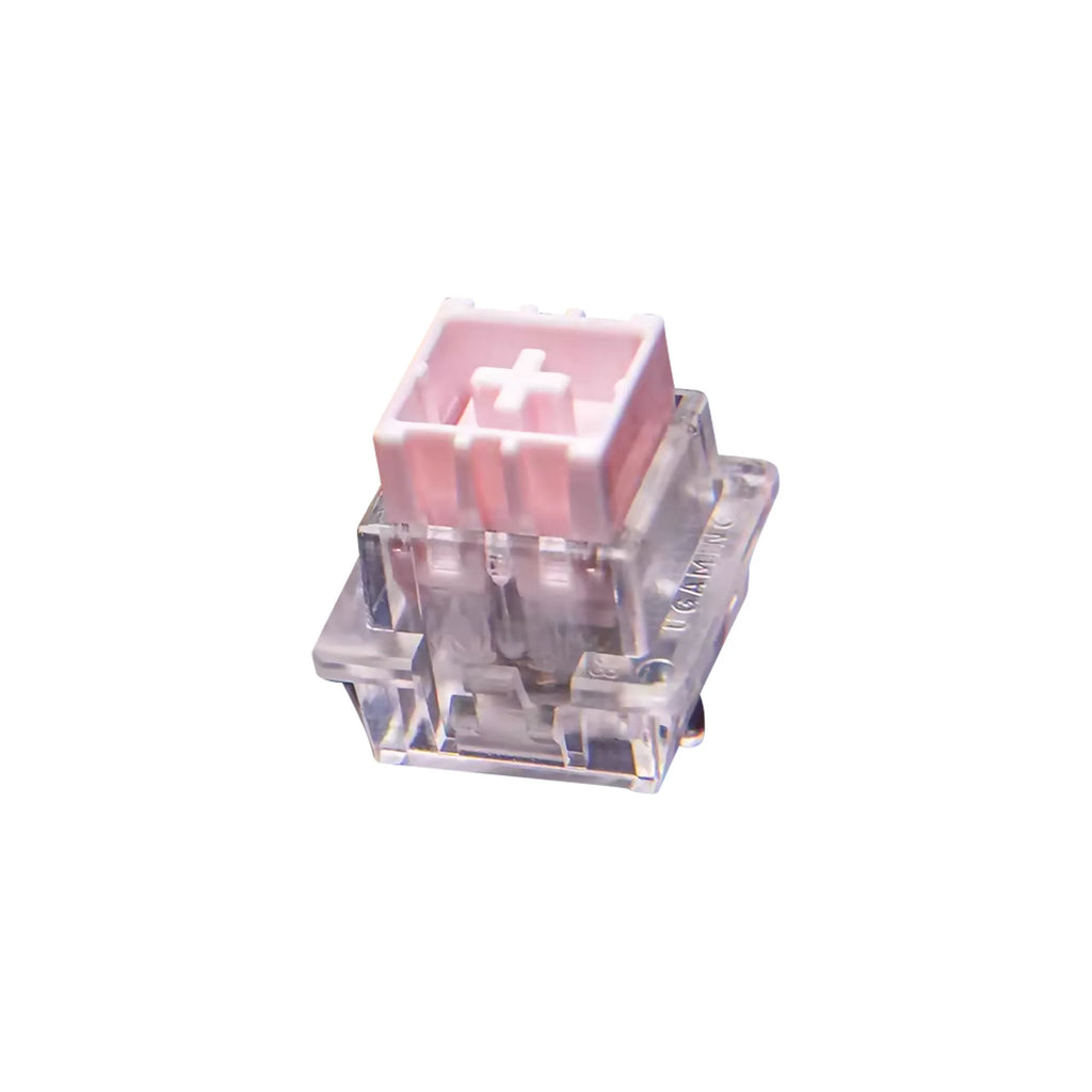 UGAMING Pink Mount Tai HE GT Magnetic Switch Extreme Rt0.005 Transparent Shell Extremely Stable Magnetic Keyboard Switch 60HE Qme 90pcs