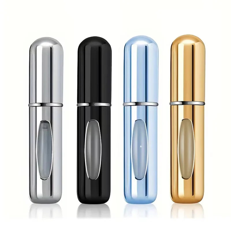 5ml Portable Perfume Travel Spray Bottle Atomizer Refillable Bottom Filled Empty Perfume Sprayer Cosmetic Containers Atomizer Qme 4 MIX as picture