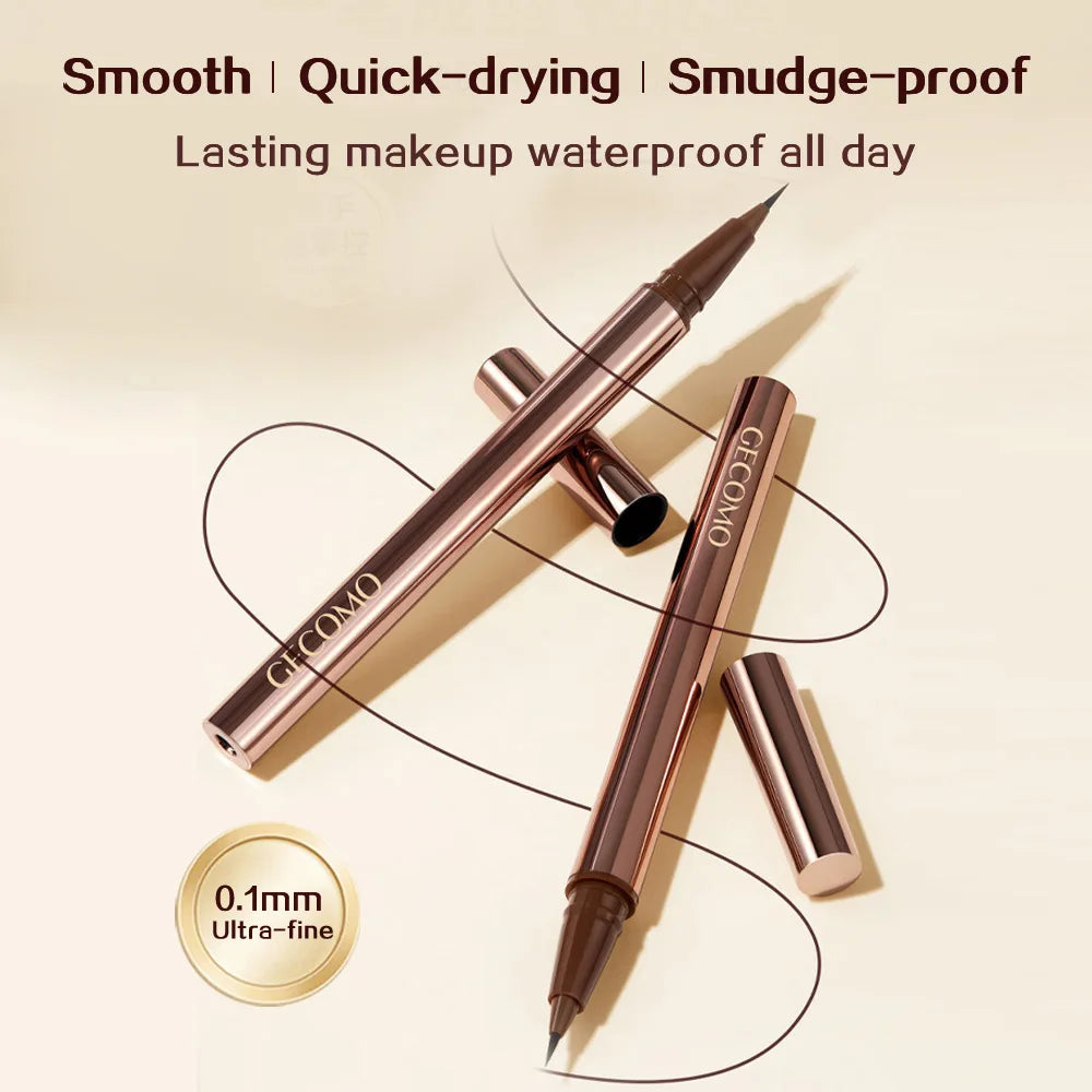 GECOMO Color-condensing Smooth Liquid Eyeliner Pen Quick-drying Qme