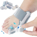 Rotatable Silicone Big Toe Separator Cushion Left Right Foot Buffer Qme Light Grey
