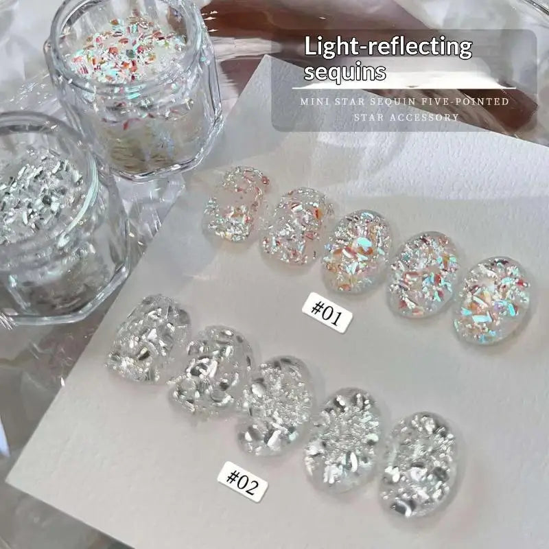 Glittering Nail Art DIY Sequins Creating Unique Blinking Designs At Qme