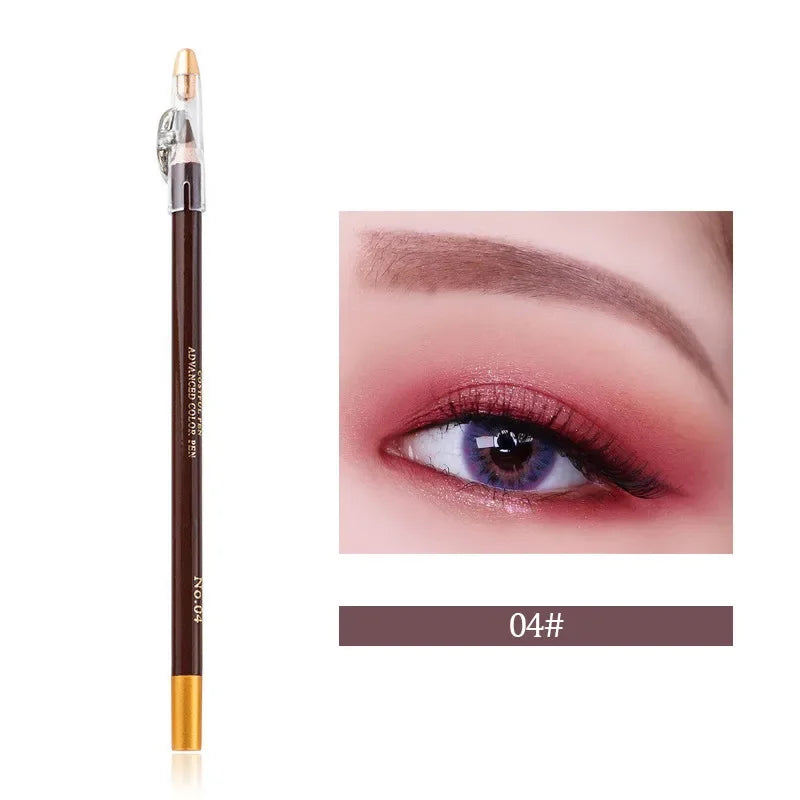Eyebrow Pencil Available Eyebrow Pencil Shadows Cosmetics Natural Long Lasting Tint Waterproof Microblading Wooden Eyebrow Pen Qme 04Red Brown