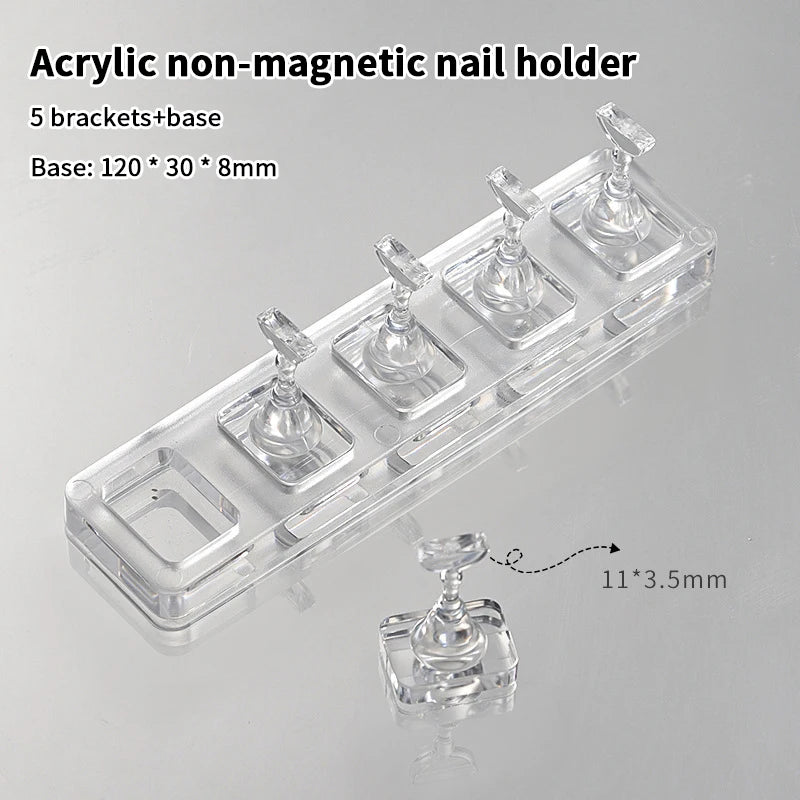 1 5 10 Grid Non-magnetic Nail Stand Sample Nails Display Polish Qme A2