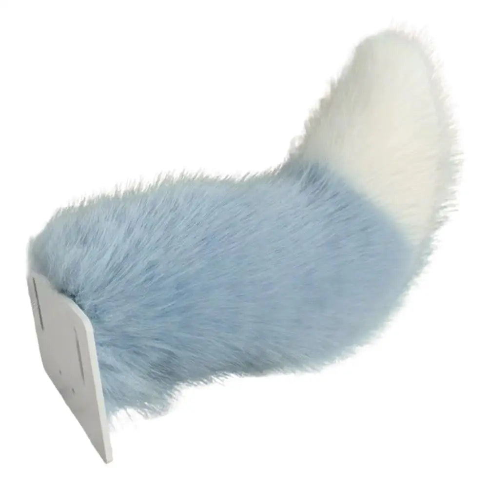 Fluffy Plush Tail Car Decor Strong Adhesive Easy Install Backpack Qme B