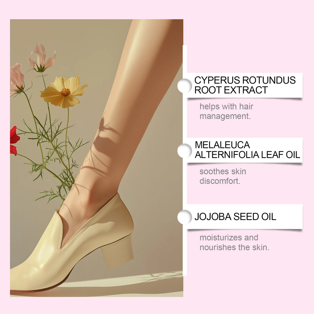 Cyperus Rotundus Oil for Hair Removal Smoothing Soothing Skin Care Moisturizes Armpit Leg Arm Hair Inhibitor Depilatory Oil Qme
