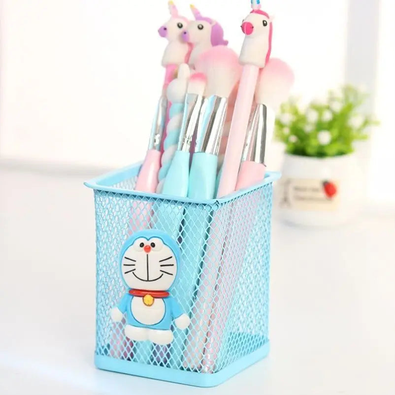 Cute Hello Kitty Metal Desktop Pen Holder Decorative Storage Box Qme 2