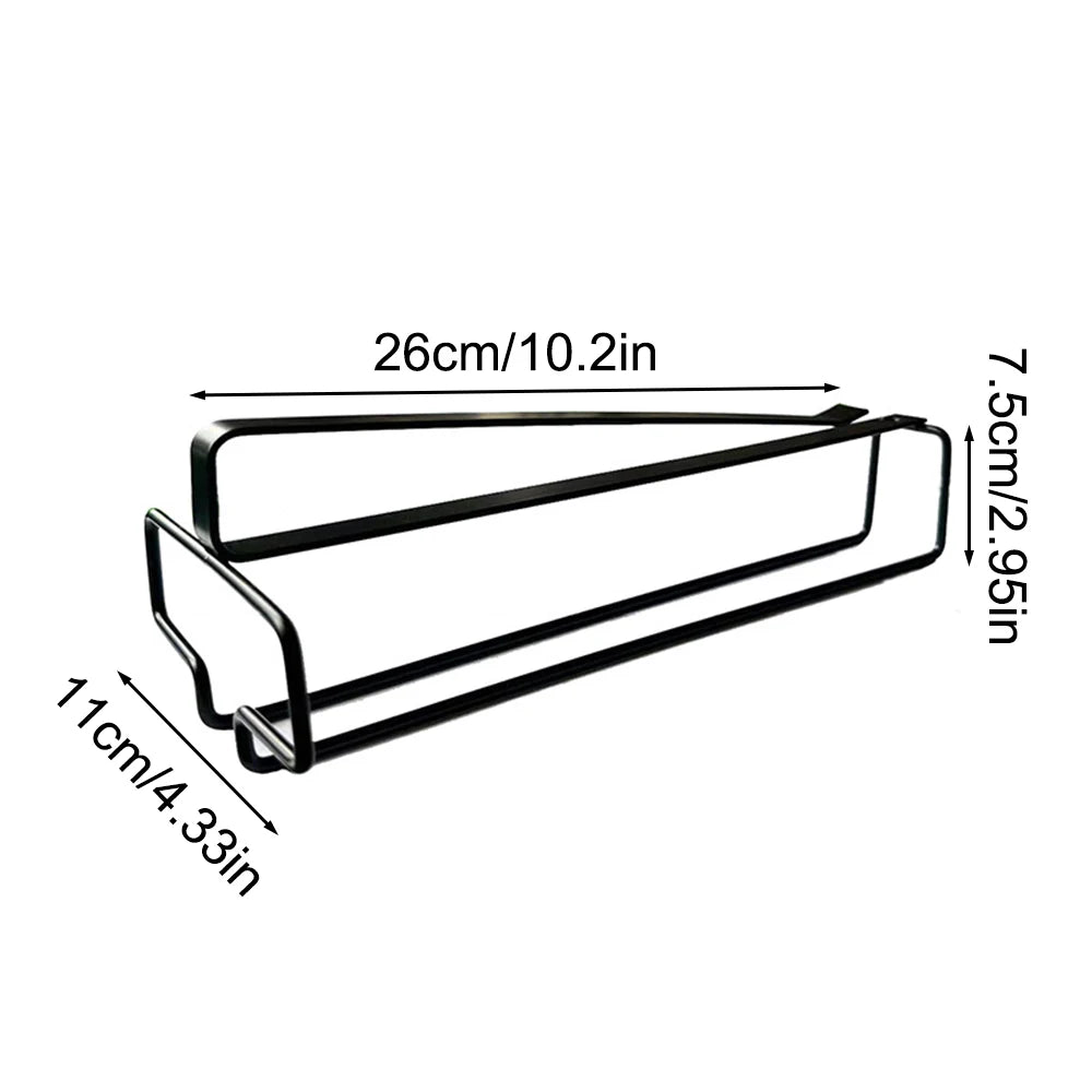 Hanging Red Wine Glass Storage Rack, Home High Footed Cup Storage Rack Without Punching Holes Inverted Drain Rack Organizer Qme