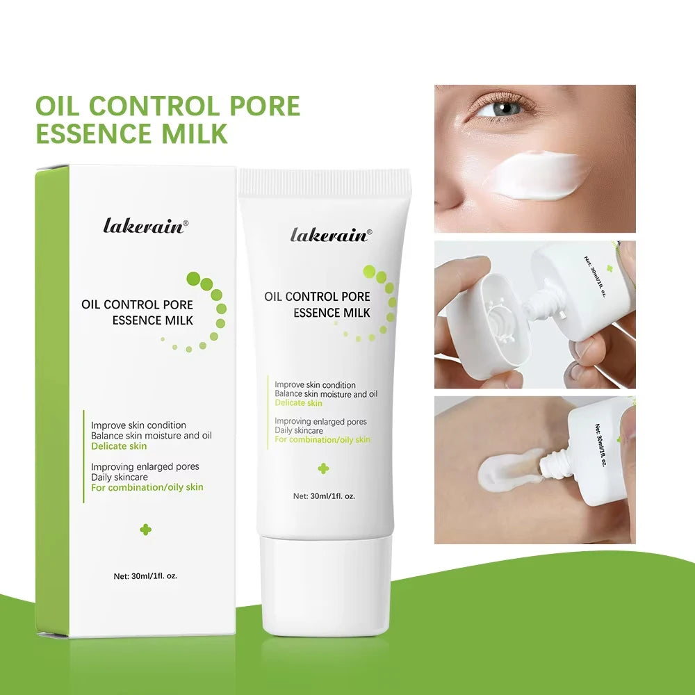30ml Oil Control Pore Essence Milk Smoothes Pores And Moisturizes Skin With A Refreshing Non-greasy Essence Skin Care Products Qme
