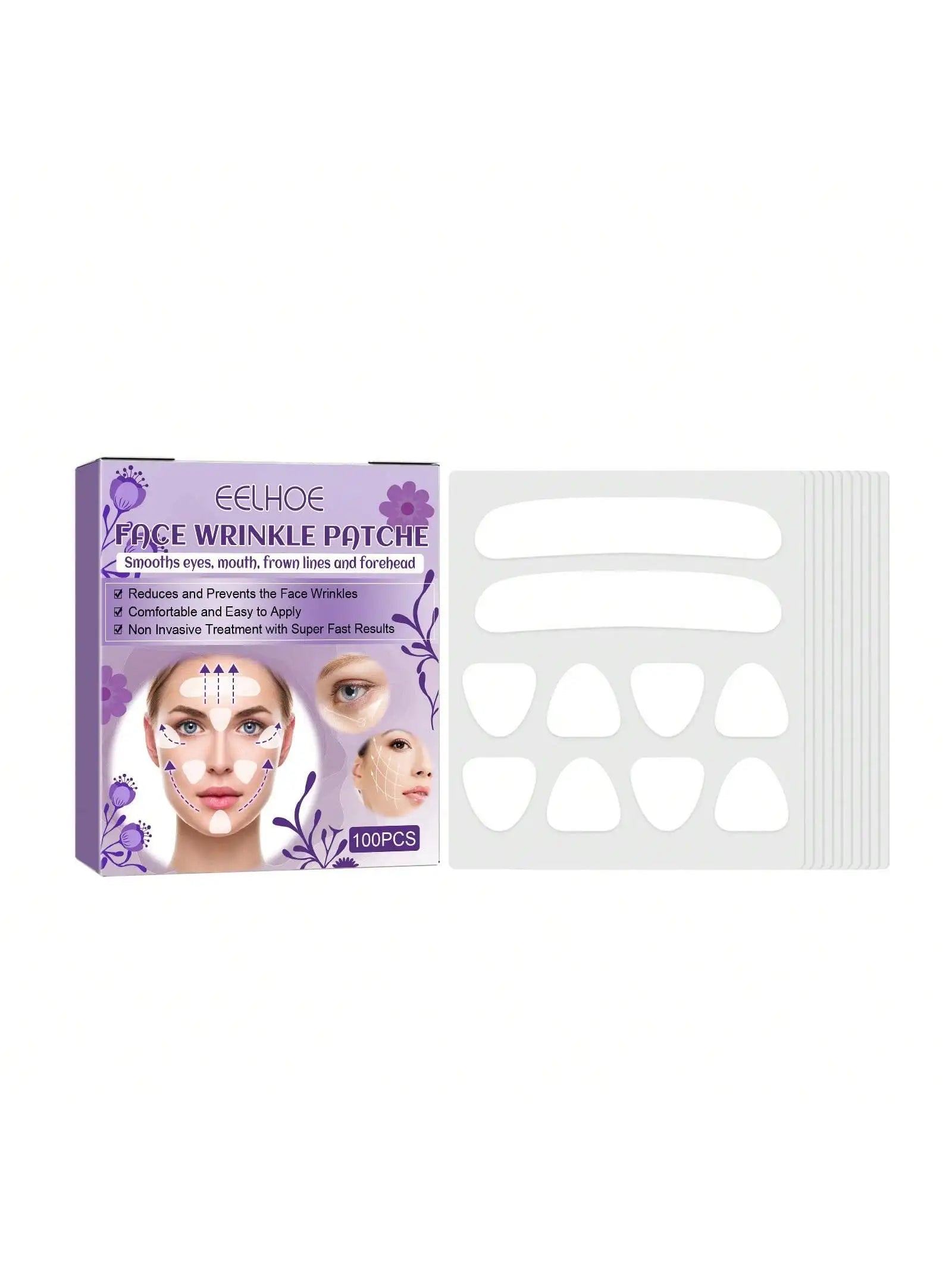 Facial Wrinkle Patch Lifting Tissue Firm Sagging Skin Eliminate Qme 1 set