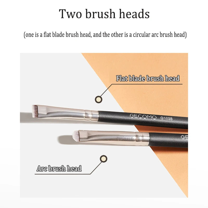 Flat Eyeliner Brush Nylon Hair Blade Fine Eyeliner Eyebrow Line Brush Black Thin Eye Liner Brow Contour Cosmetic Makeup Tools Qme