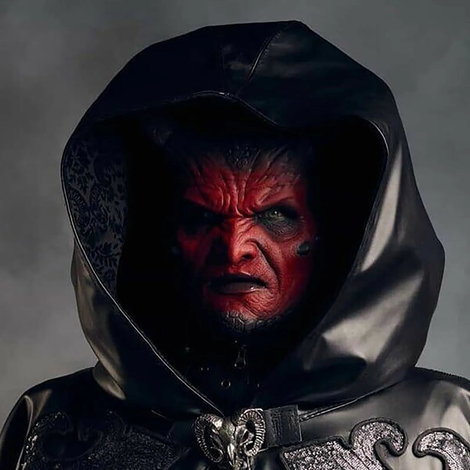 kari-Demon Latex Mask Devil Realistic Prank Present Spooky Toy Halloween Decoration Halloween Mask Party Cosplay Accessories Qme