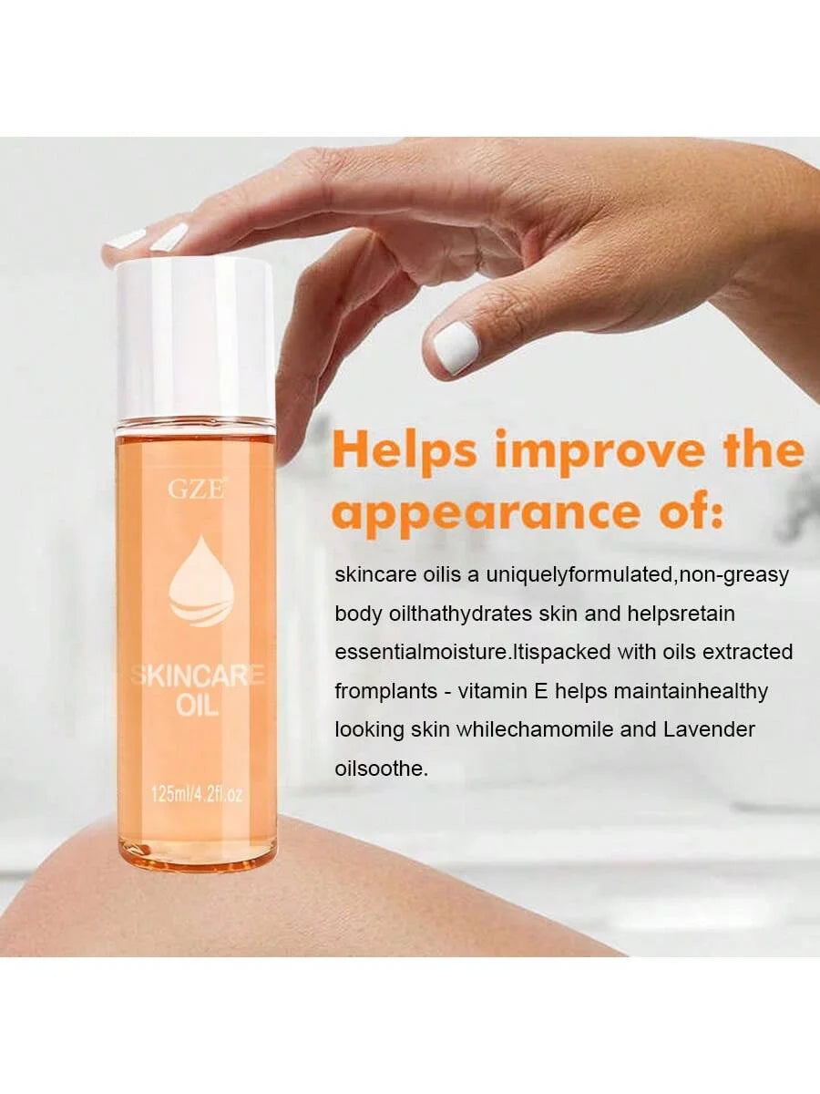 GZE Advanced Stretch Mark Oil for Fading and Preventing Stretch Marks - with Hydrating and Nourishing Ingredients - Weight Loss Qme