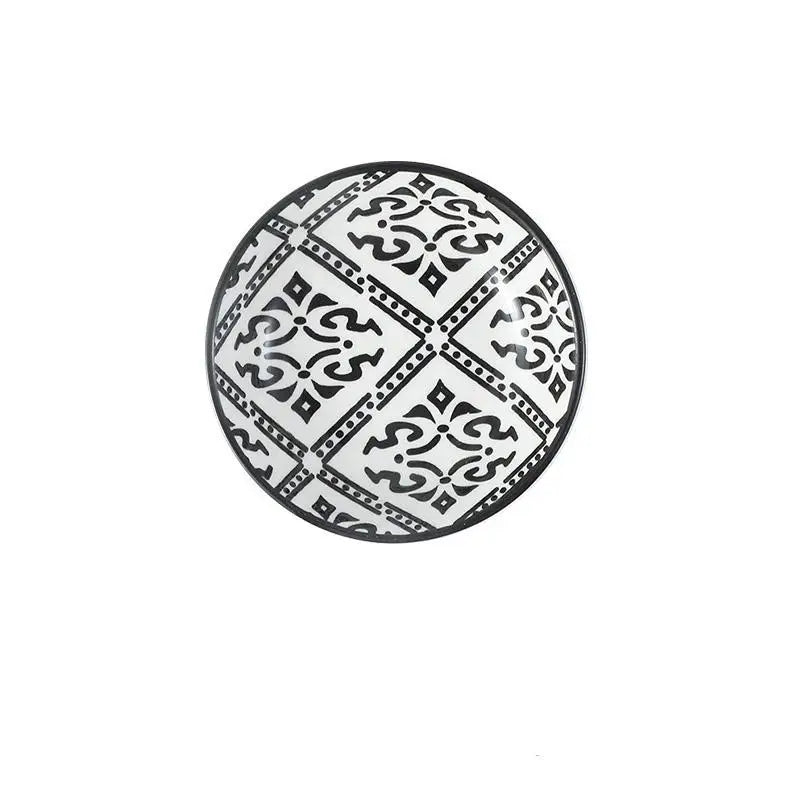 Picnics Ceramic Condiment Dishes Bohemian Plates Sauce Suitable Qme A9