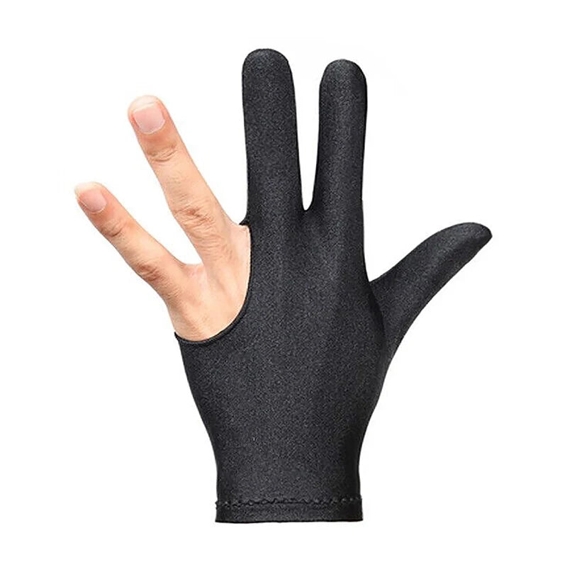 Three-finger Gloves Pool Left Hand Average Billiard Supplies Smooth Qme Left 1pc Black