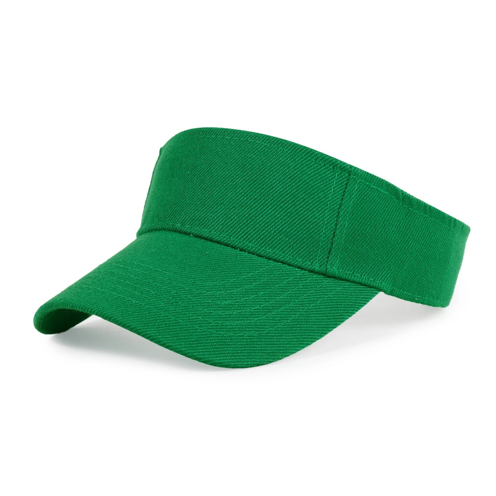 Children's Classic Solid Color Sun Shaded Hat Fashion Empty Top Hiking Running Sports Visor Cap Tennis Baseball Adjustable Caps Qme Dark Green One Size