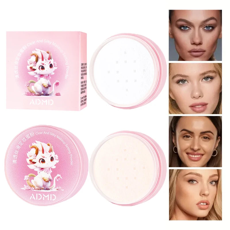 Durable Waterproof Loose Powder Medium Coverage Refreshing Non Stick Qme