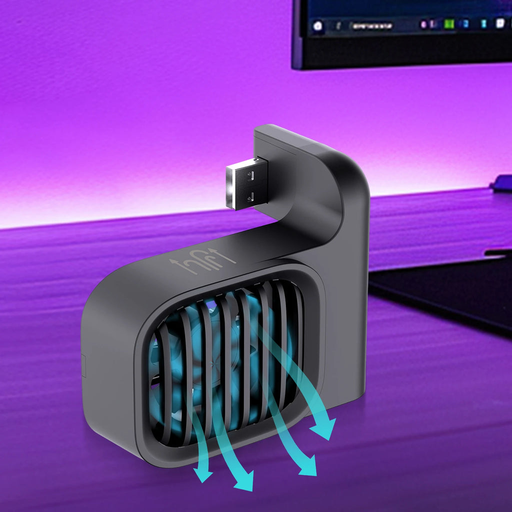 Cooling Fan with 2-Speed Adjustment Host Heat Sink Cool Down Accessories for Switch 2 Qme