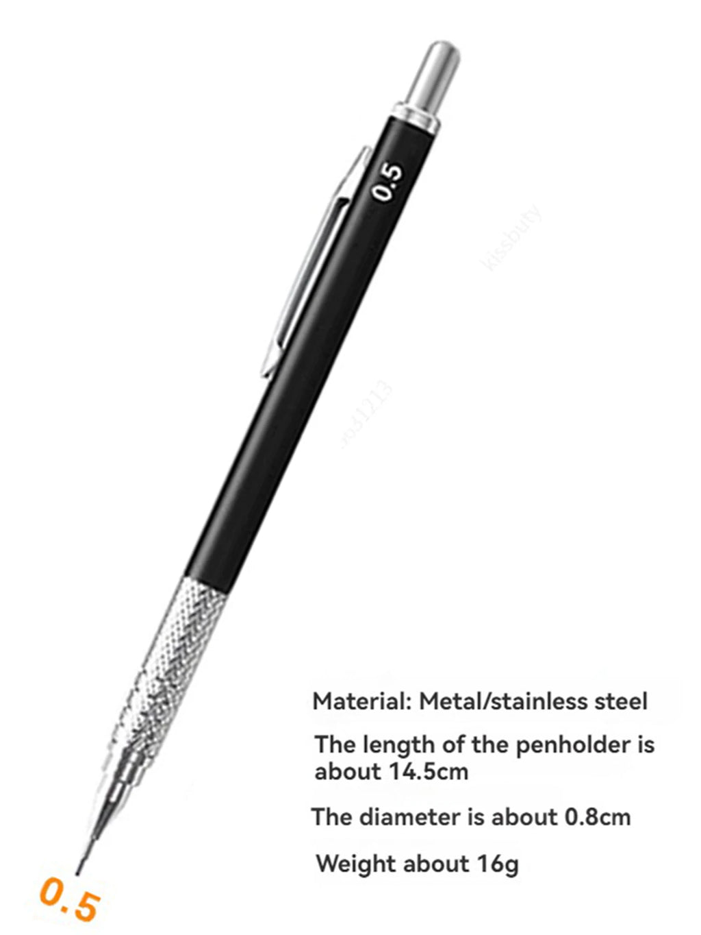 Metal Mechanical Pencil Large capacity Lead And Refills Set 0.3, 0.5, 0.7, 0.9 2.0 Mechanical Pencils for Drawing Sketching Qme 0.5mm pen