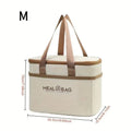 Insulated Lunch Bag Waterproof Large Capacity Thermal Food Container Portable Camping Oxford Icebox Thickened Lunch Box School Qme M code