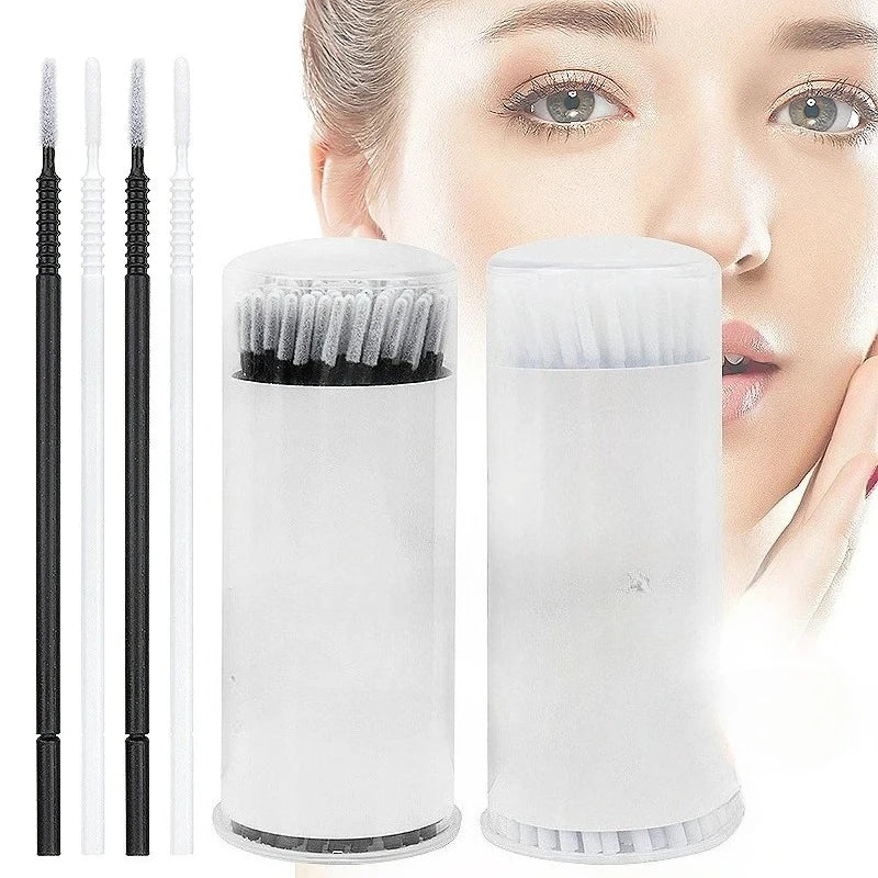 100PCS Disposable Spiral Mascara Brush Handle Microbrush Applicator Lashes Brushes Eyelash Extension Makeup Tools Qme