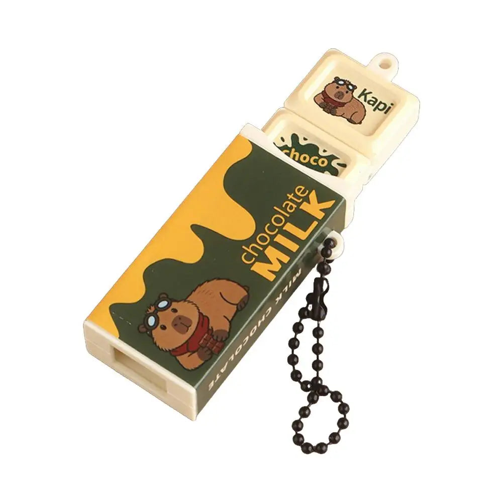 Fidget Toy Decompression Simulated Chocolate Stress Relief Keychain Qme Green