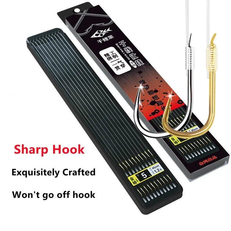 20Hook /10 Pair of New Fine Packaging Fishing Tackle Fishing Line Double Hook Manual Double Hook Fishing Tools Hook Bait Qme
