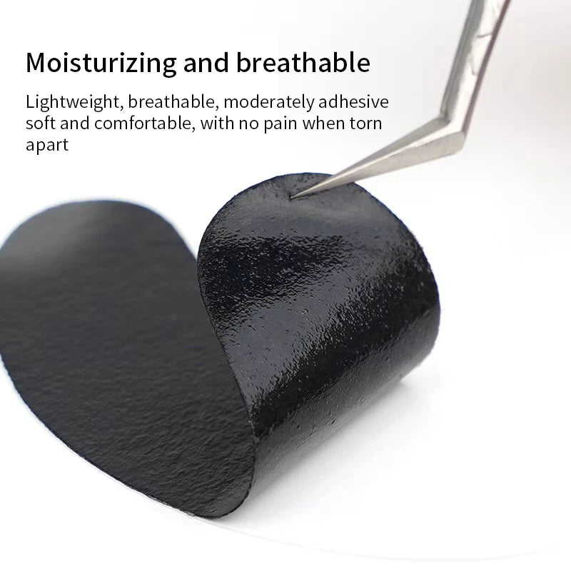50Pairs Padding UV Black Patches Eyelash Extension Eye Gel Pads Qme
