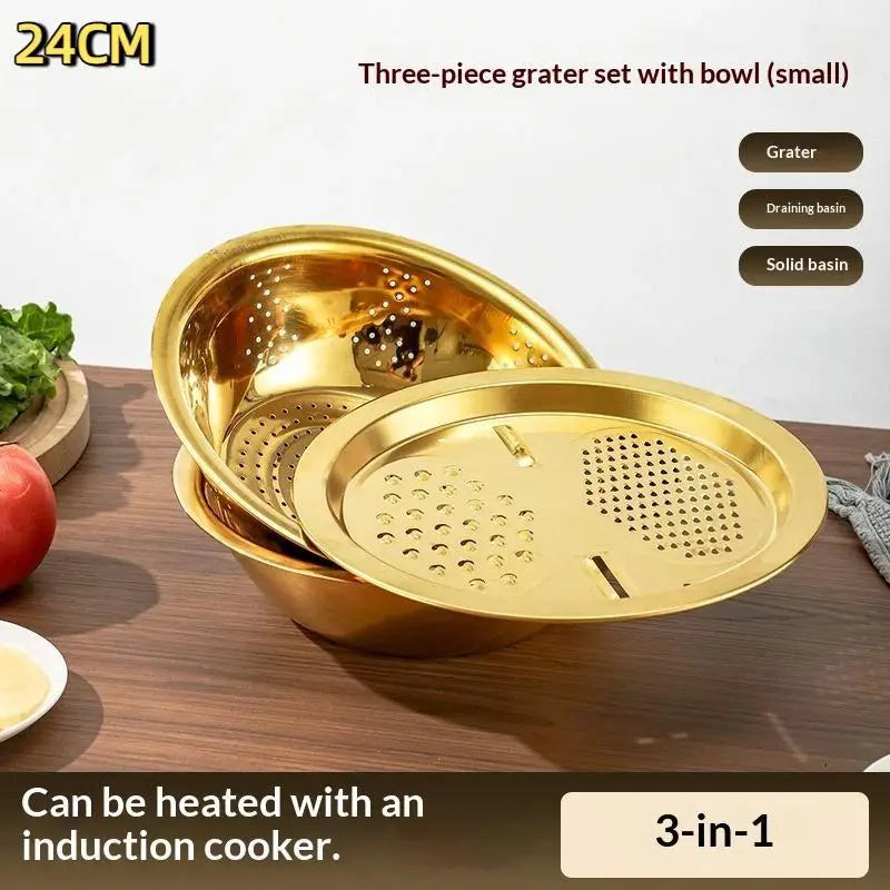 3-In-1 Stainless Steel Kitchen Equipped Built-in Grinding Qme A