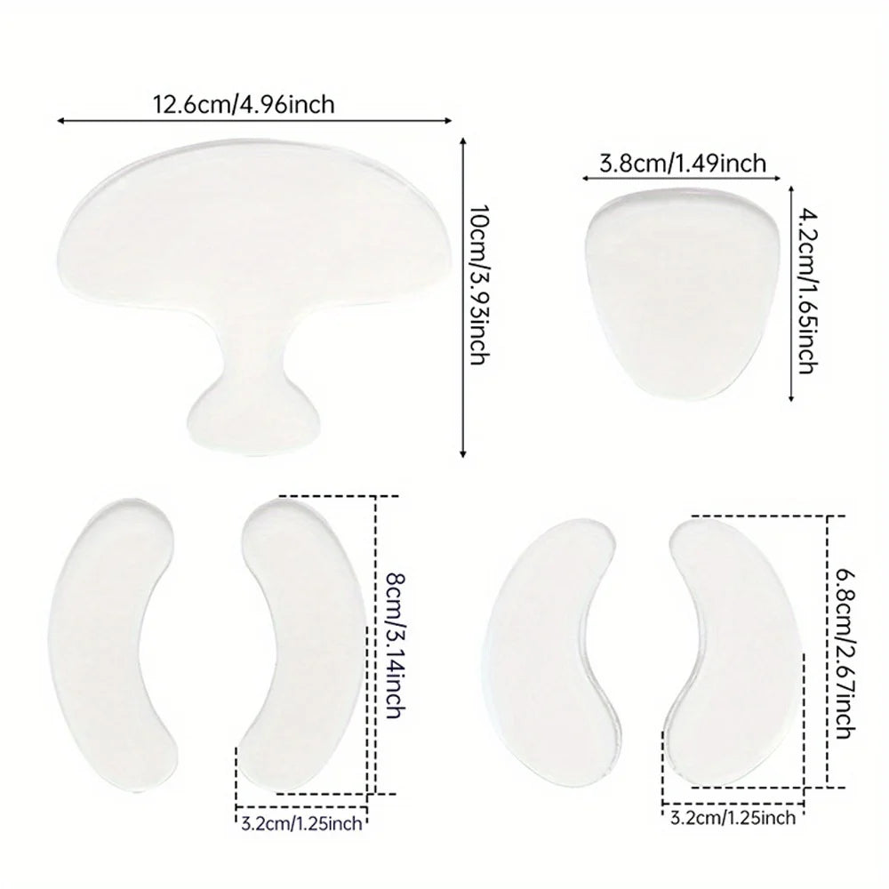 Silicone Reusable Anti-wrinkle Face Patch Valentine S Day Mask Qme