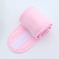 Women Spa Wide Hairband Adjustable Head Band Yoga Bath Shower Makeup Qme Pink